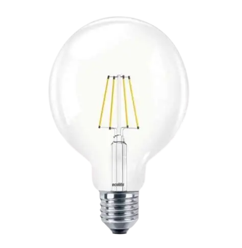 Ecolite 7W LED FILAMENT 2700K G125 Ampul Şeffaf cam 900 Lümen 15.000 Saat Ömür
