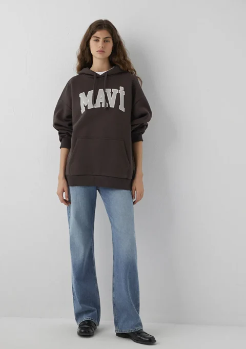 Baskılı Sweatshirt Oversize/Geniş Kesim (Demo)